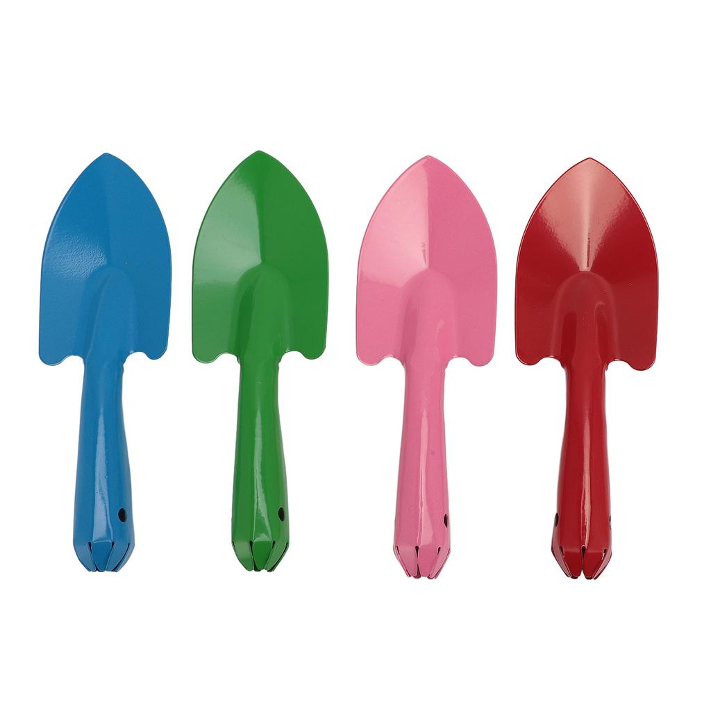 4Pcs Garden Shovel Set Colorful Metal Hand Trowel for Flower Soil Planting Digging Transplanting