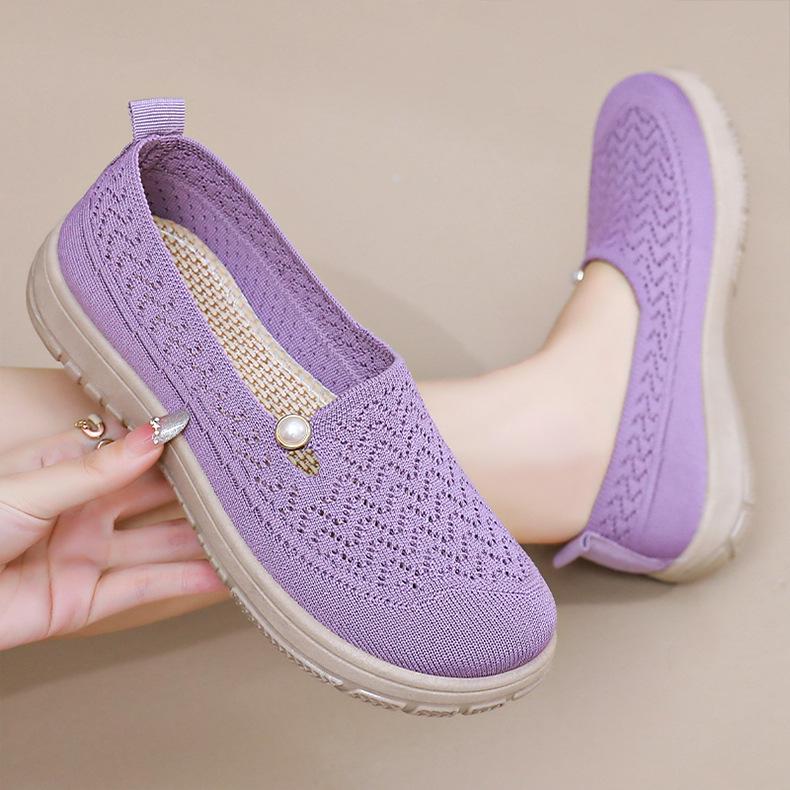Women's Summer Breathable Slip-On Closed-Toe Casual Shoes