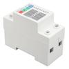 2 Phase DIN Rail Voltmeter Automatic Adjustable Overvoltage Overcurrent Protector Circuit Breaker