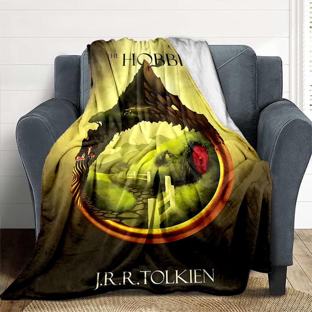 1PC The Hobbit Outdoor Blanket Lightweight Flannel, Soft & Warm, All-Season, Outdoor, Camping, Living Room, Office,  L1106057