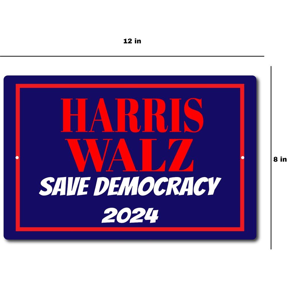 Harris Walz Aluminum , Kamala Harris Tim Walz 2024 Sign, Harris Walz 2024 Design