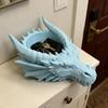 3D Printed Dragon Head Tray Creative Desk Bowl Organizer for Keys Coins Watches Jewelry Fantasy Home Office Decoration Ornament