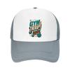 Gym Therapy Vintage Motivation Lette Mesh Baseball Cap Casual Hat Outdoor  For Womens Unisex FeUnisex