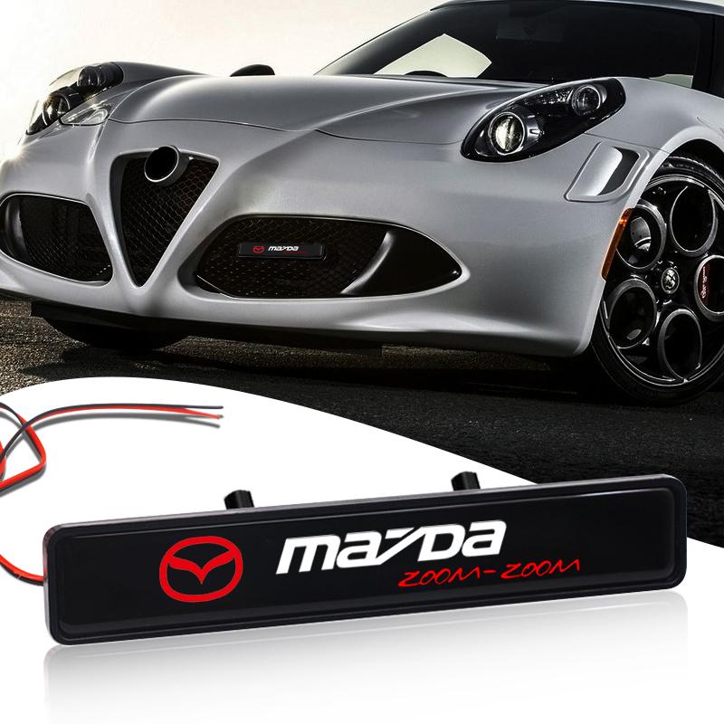 Car LED Front Hood Grille Emblem Badge Decorative Light Accessories for Mazda 3 CX3 CX4 CX5 CX7 CX8 CX9 CX30 RX7 Atenza Axela