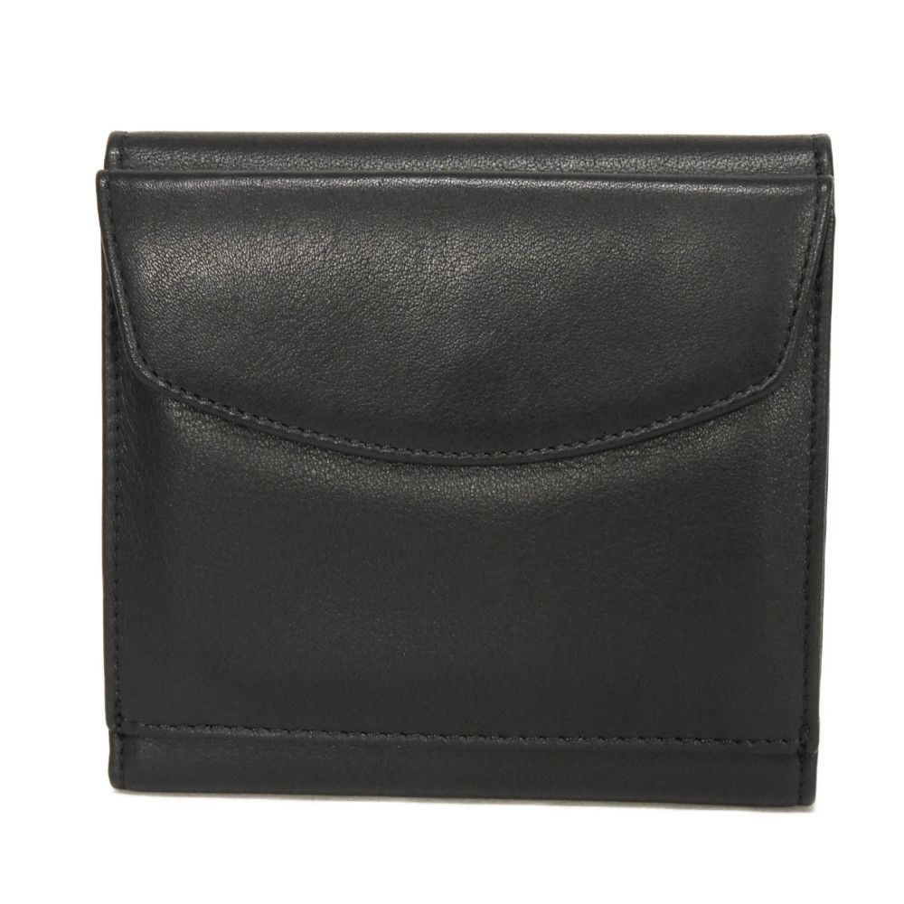 Used 10656 Trifold Wallet 7942, Old Style, Smooth Calfskin, Vintage, Old Red, Two-Tone CD Logo, Black, Unisex from