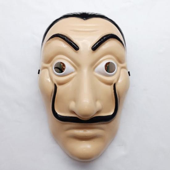 Halloween Face Cover Realistic Looking Allergy Free Funny Facial Expressions Easy To Wear Multiple Styles Decorative Plastic Full Face Anonymous