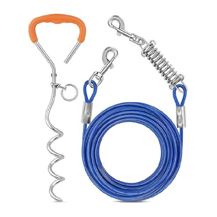 Heavy Type Anti-bites Dog Chain Leashes Chews Proof Dog Training Leashes for Outdoor Use 1