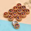 Craftam Aluminum Sindoor Daani, Kumkum Box Wedding Return Gift (Set of 12)