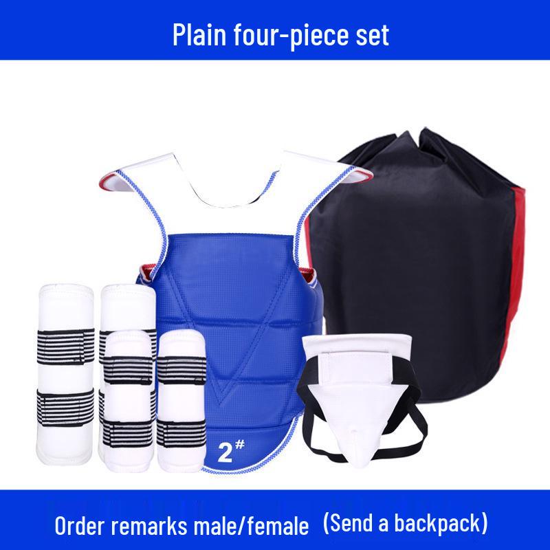 

Універсальний набір захисного спорядження для тхеквондо - Довгий і потовщений, 4-8 шт., для змагань і тренувань M (130-150 cm) Female