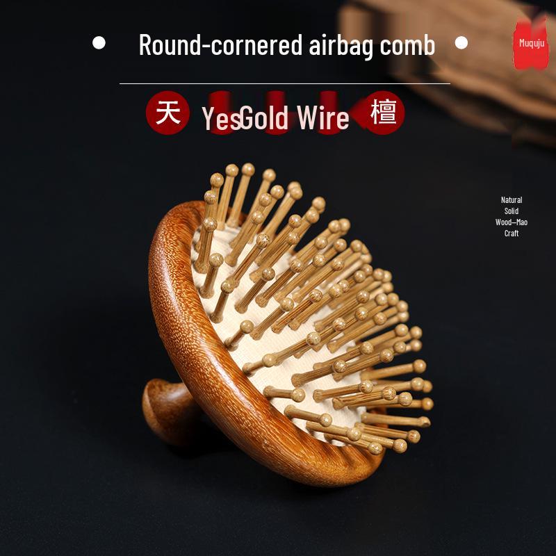 

Массажная расческа из сандалового дерева и бамбука: Антистатическая терапия воздушной подушкой с дизайном Дракона и Феникса