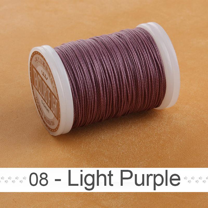 2021 Leather Craft Sewing Leather Round Wax Thread 0.6 Mm Round Wax Thread