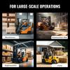 SucceBuy 96in Pallet Fork Extensions Carbon Steel Material Handling Forklift Lifting Attachments for Truck Cargo Handling