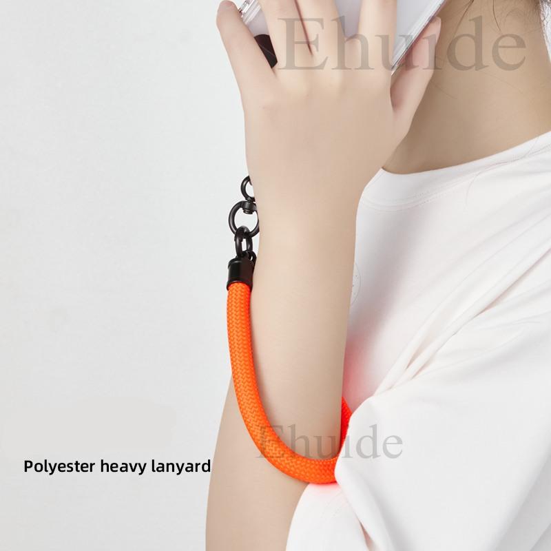 Luxury Phone Wrist Strap 10mm Diameter Lanyard Anti-loss Short Rope USB Keychain Hanging Portable Bag Mobile Cover Case Strap