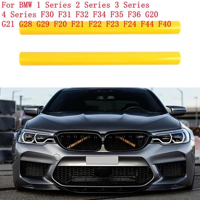 2Pcs Support Grill Bar V Brace Wrap For BMW F30 F31 F32 F33 F34 F01 F02 F03 Front Grille Trim Strips Cover Frame Decor Stickers