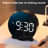 Digital Alarm Clock Large LED Display 3 Levels Brightness Adjustable Silent USB Battery Powered Home Bedroom Bedside Desk Clock