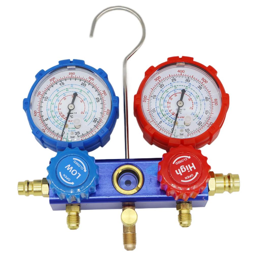Kfz-Klimaanlagen-Manifold-Satz für R410A R134A R404A R22 Kältemittel-Manometer