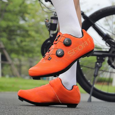 Professional Men Cycling Shoes Breathable Hard-Soled Booster Road Cycling Lock Shoes Women SPD Road Cycling Competition Shoes