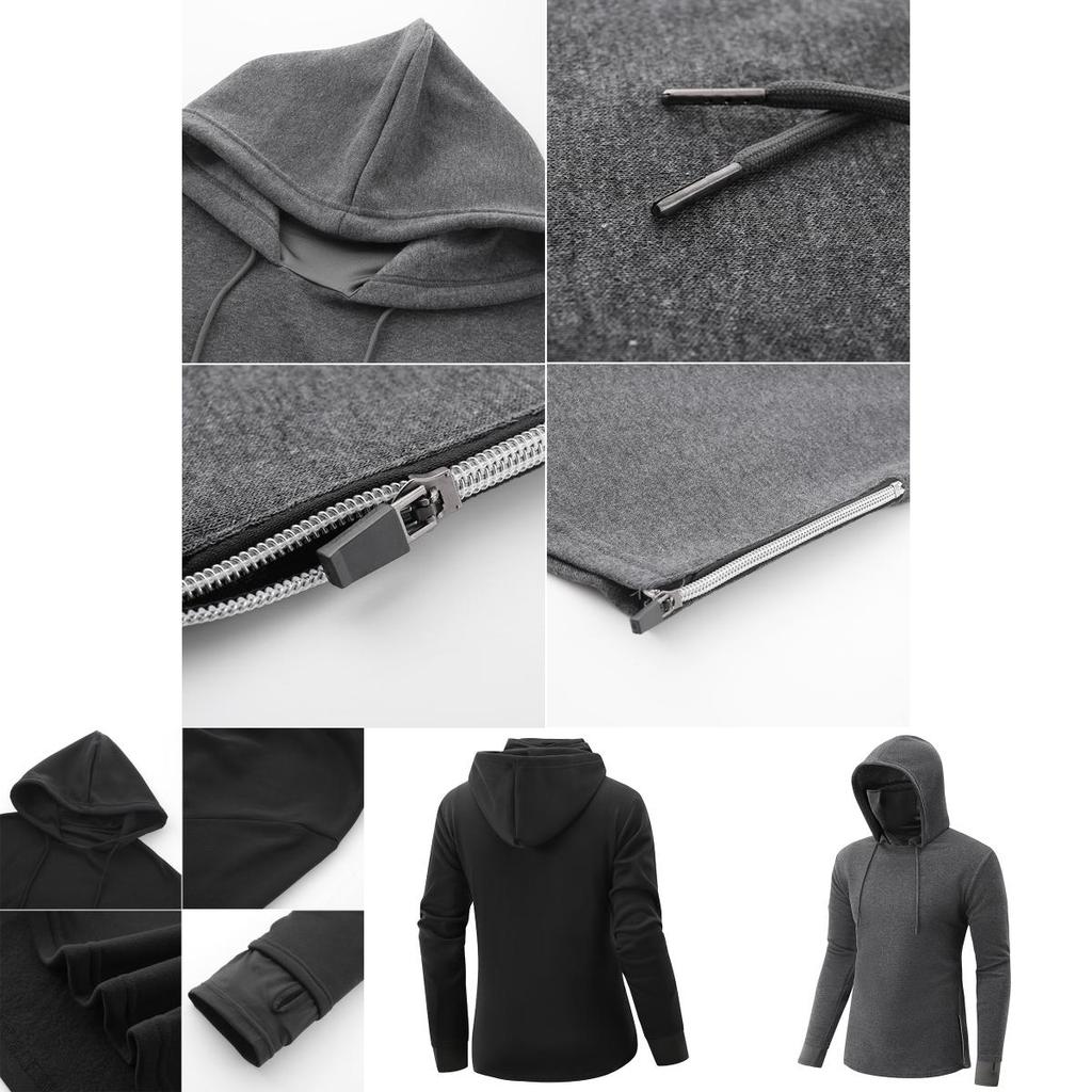 Soft And Breathable Men's Pullover Hoodie Featuring A Turtleneck Design And Moisture Wicking Fabric