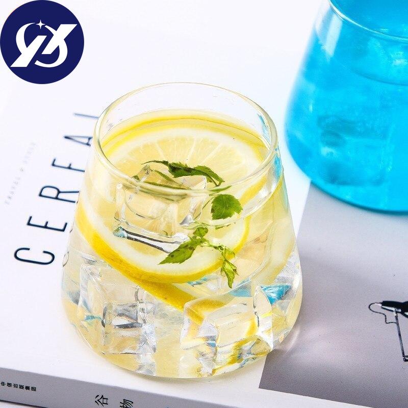 Mountain Design Heat Resistant Wine Glass Breakfast Water Cup Tea Juice Milk Mug Drinkware 300ML