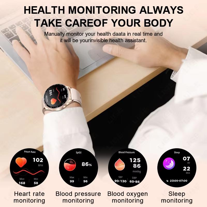 Smart Watch with Earbuds 1.39 Inch Fitness Watch 2 In 1 Calories Sleep Monitor Heart Rate Blood Pressure Monitor Bluetooth Watch