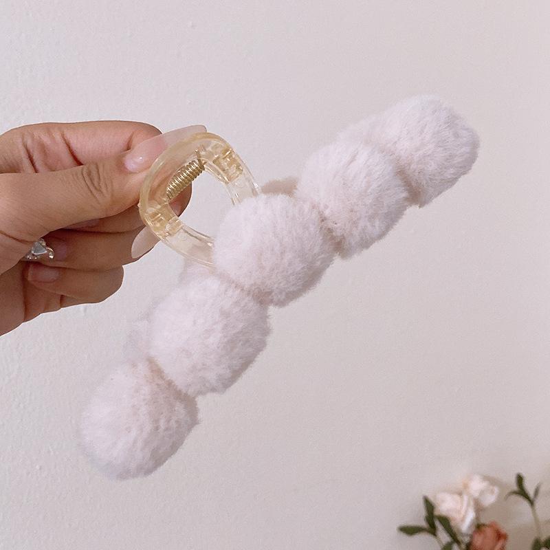 

Винтажные мягкие плюшевые когти для волос, новые элегантные большие заколки в виде акулы, заколки для волос, заколки в виде краба для женщин, аксессуары для волос, головные уборы