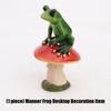 Frogs Statue for Garden Decors Green Frogs Figurines Resin Animal Sculptures Desk Ornament Collectible Gift Women Men