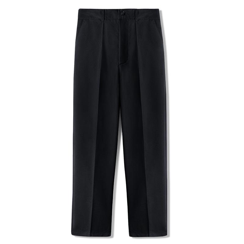 Navy Blue Boys' Velvet-Lined School Uniform and Performance Pants