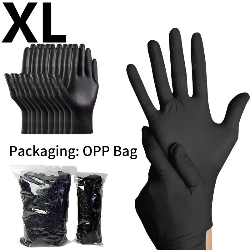 Black Disposable Nitrile Gloves Household Cleaning Gloves Pet Bathing Hair Dyeing Bathroom Nail Art Tattoo Multi-Functiona Nitri