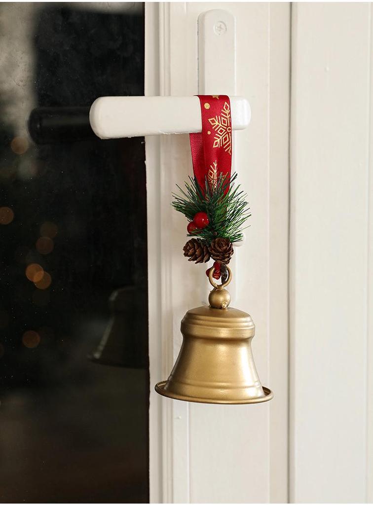 Creative Iron Trumpet Christmas Bell Ornaments