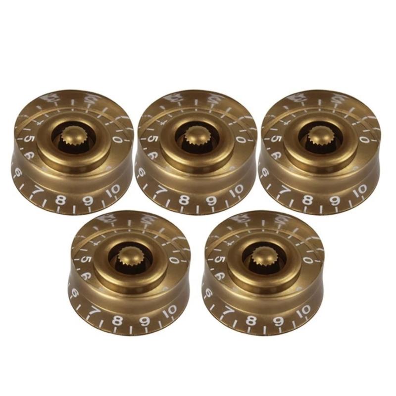 

5Pcs Acrylic Volumes Tone Top Hat Knobs Caps Replacement Guitar Speed Control Knobs for Electric Guitar Enduring 1