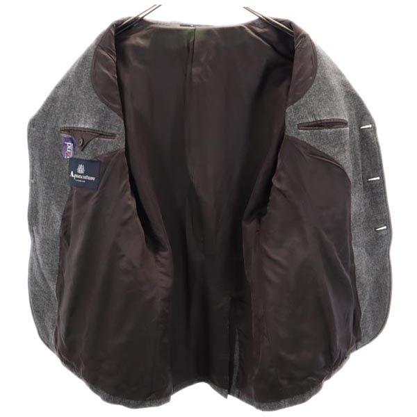 Aquascutum Mieszanka wełny Naszywki na łokciach w zestawie Kurtka LL Brązowa Myśliwska Męska Używana