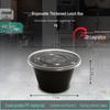 Disposable Round Food Container with Lid