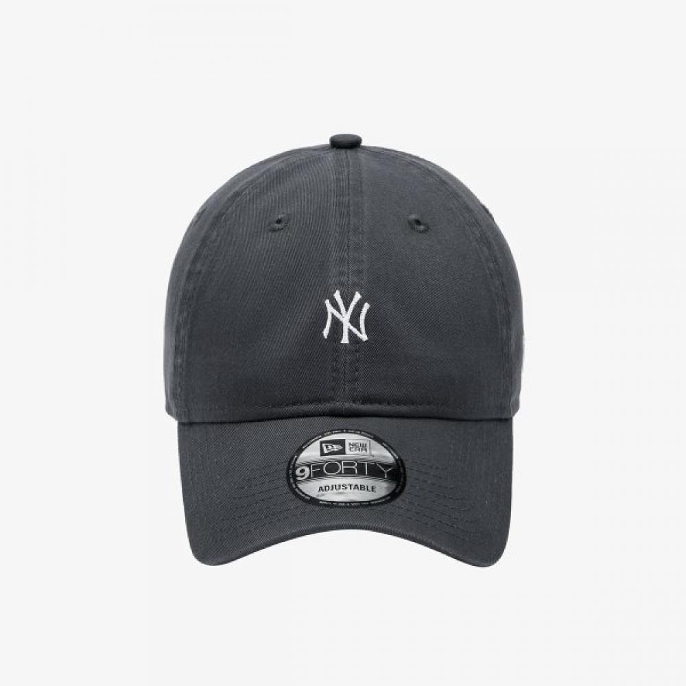 New Era Mlb New York Yankees Mini Logo Unstructured Ballcap Dark Graphite 145618