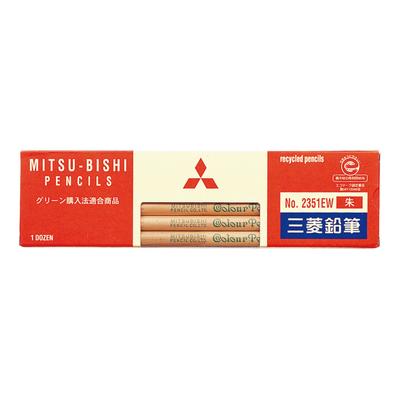 Mitsubishi Pencil Boya Kalemi No.2351EW Vermilyon 1 Düzine K2351EW