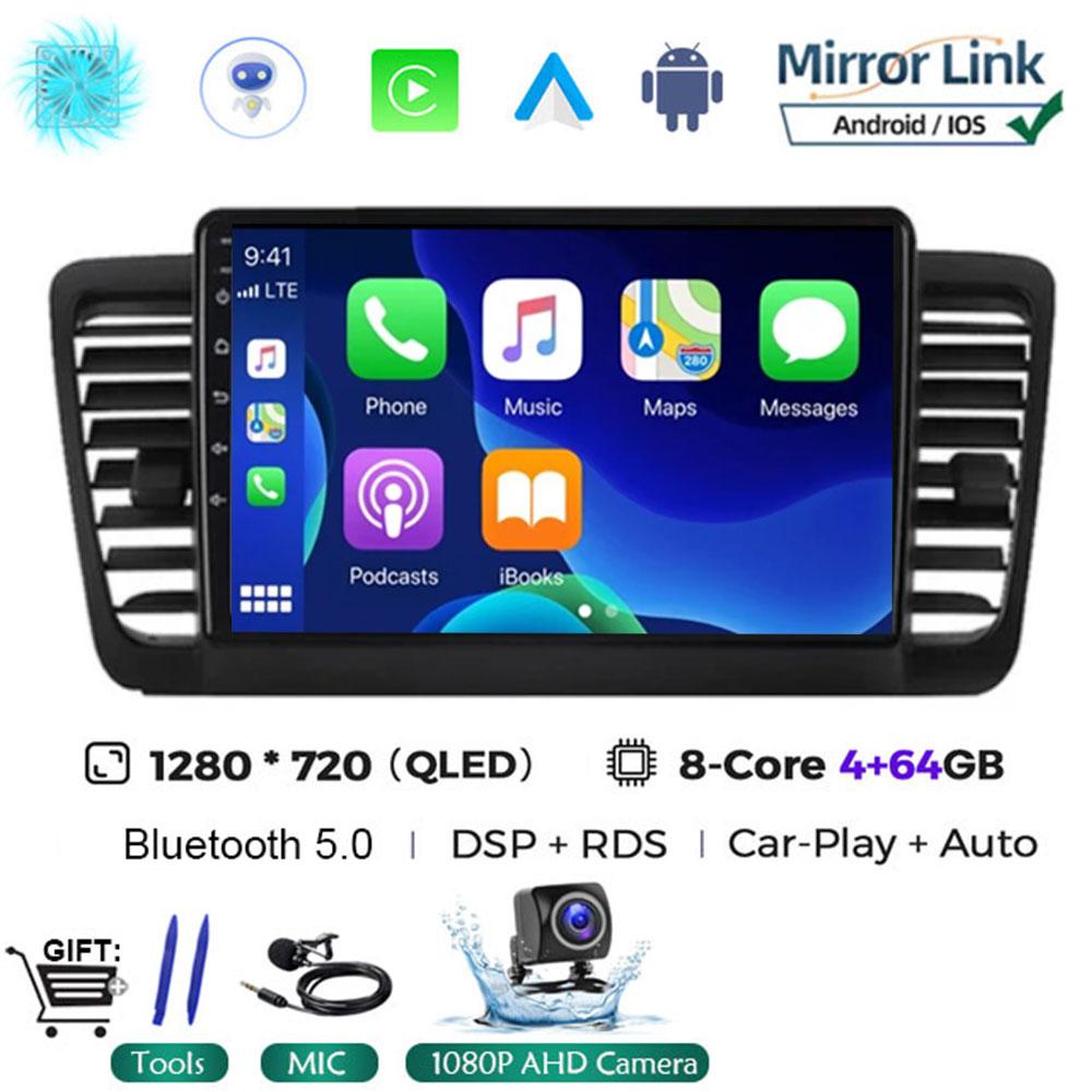 Android 14 For Subaru Outback 3 Legacy 4 2003 - 2009 Car Radio Multimedia Video Player Carplay Autoradio Navigatore NO 2Din