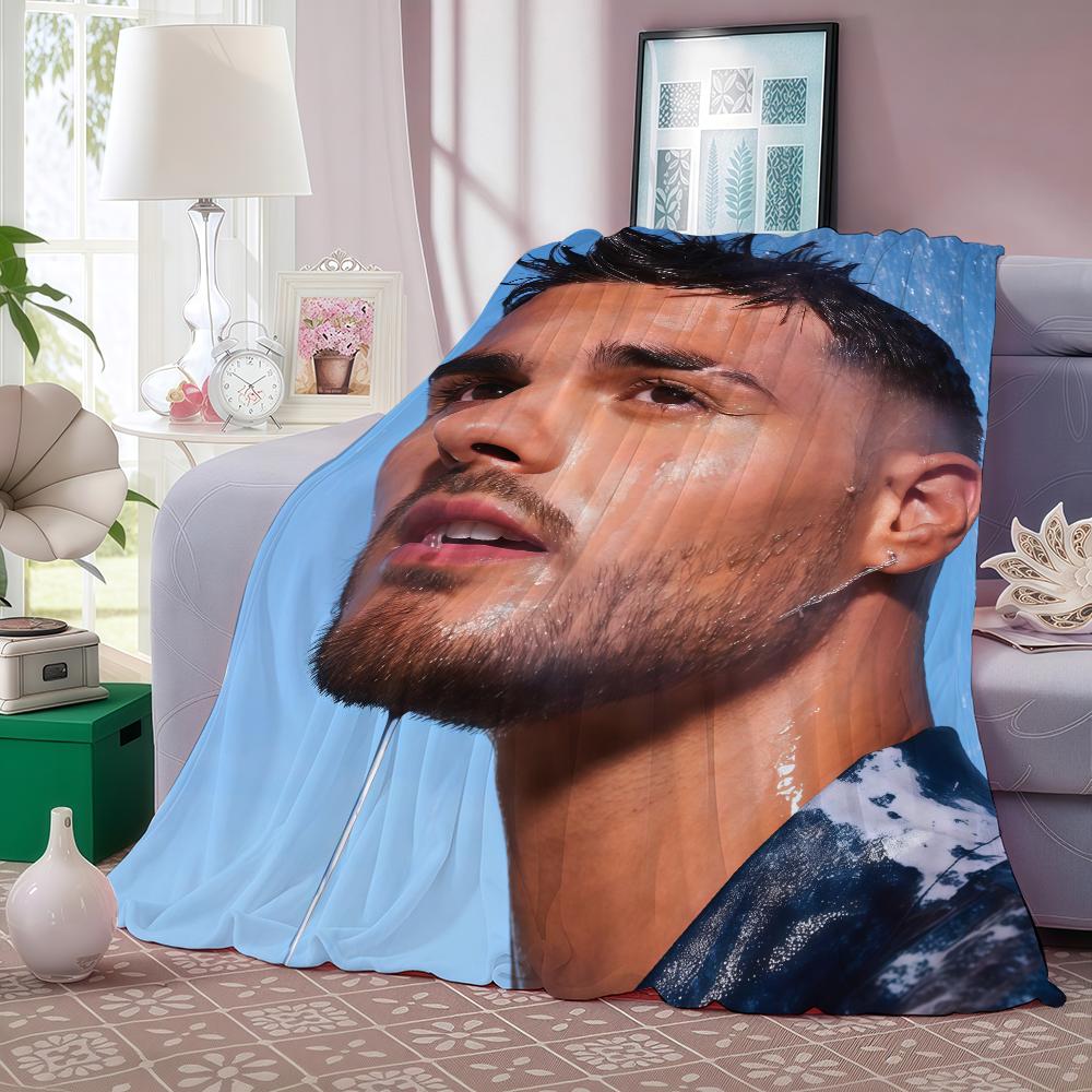 Spanish Singer Abraham Mateo Blanket For Sofa Office Bed Plane Travel Sleep Read Relax Camping Soft And Warm