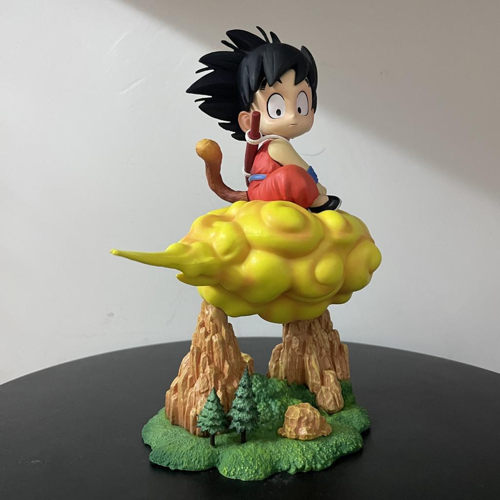 Super Saiyan, Somersault Cloud, Childhood, Little Wukong, Cloud Riding Sitting Statue, Doll Ornament, Boxed Figure