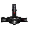 Linterna frontal LED Ledlenser H7R Core, recargable por USB, negra, pequeña