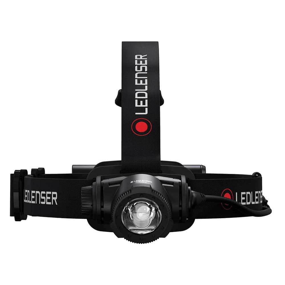 Linterna frontal LED Ledlenser H7R Core, recargable por USB, negra, pequeña