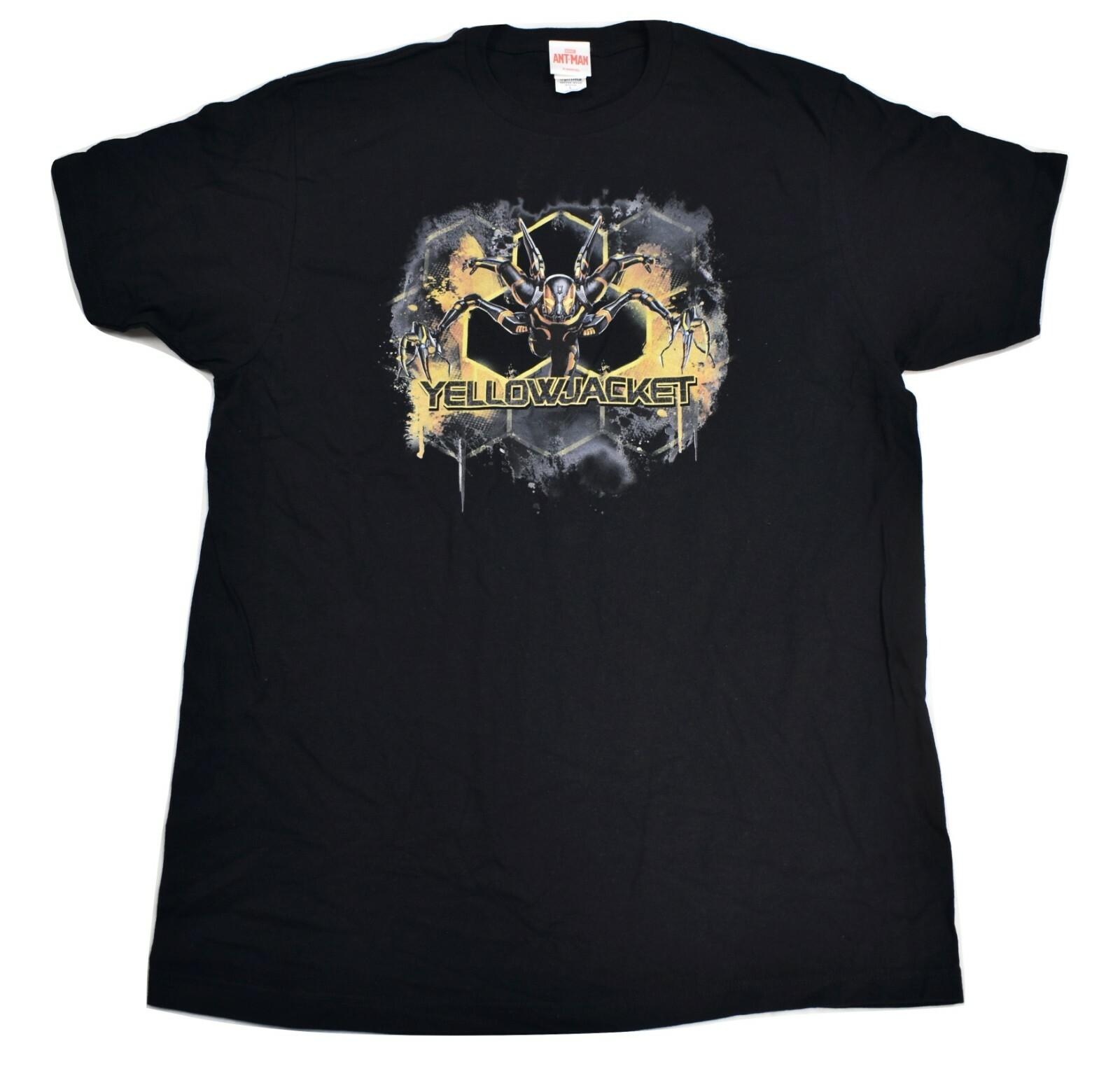 Marvel Mens YellowJacket Ant-Man Character Black Shirt New L, XL S разноцветный