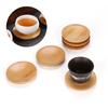4 Pack Tea Cups Bamboos Coaster Heat Insulation Mat for Coffees and Wine Enthusiasts Beverage Cups Heat Insulation Pad