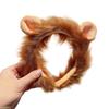 Cute 3D Animal Hairhoop Plush Lion Hairband Funny Party Headband Birthday Party Headwear Women Face Washing Headband