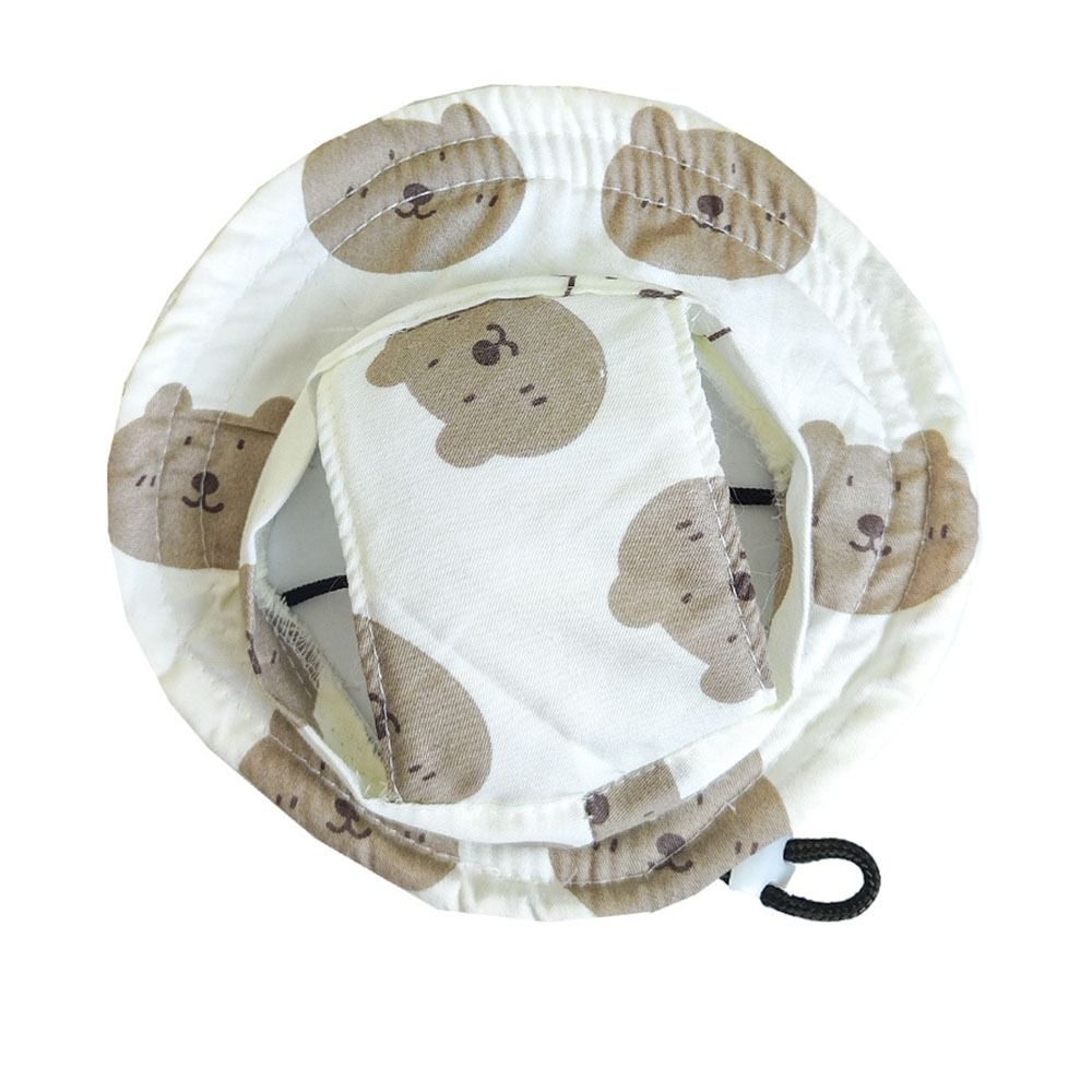 

Cat Dog Dog Sunshade Hats Breathable Pet Fisherman Hat Fashion Cat Sunscreen Hat Bear