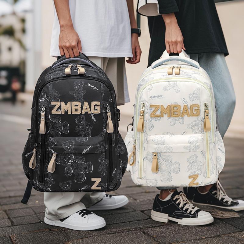 Fashion Graffiti Backpack Men's and Women's Leisure Travel Large Capacity Backpack Versatile Middle School High School University