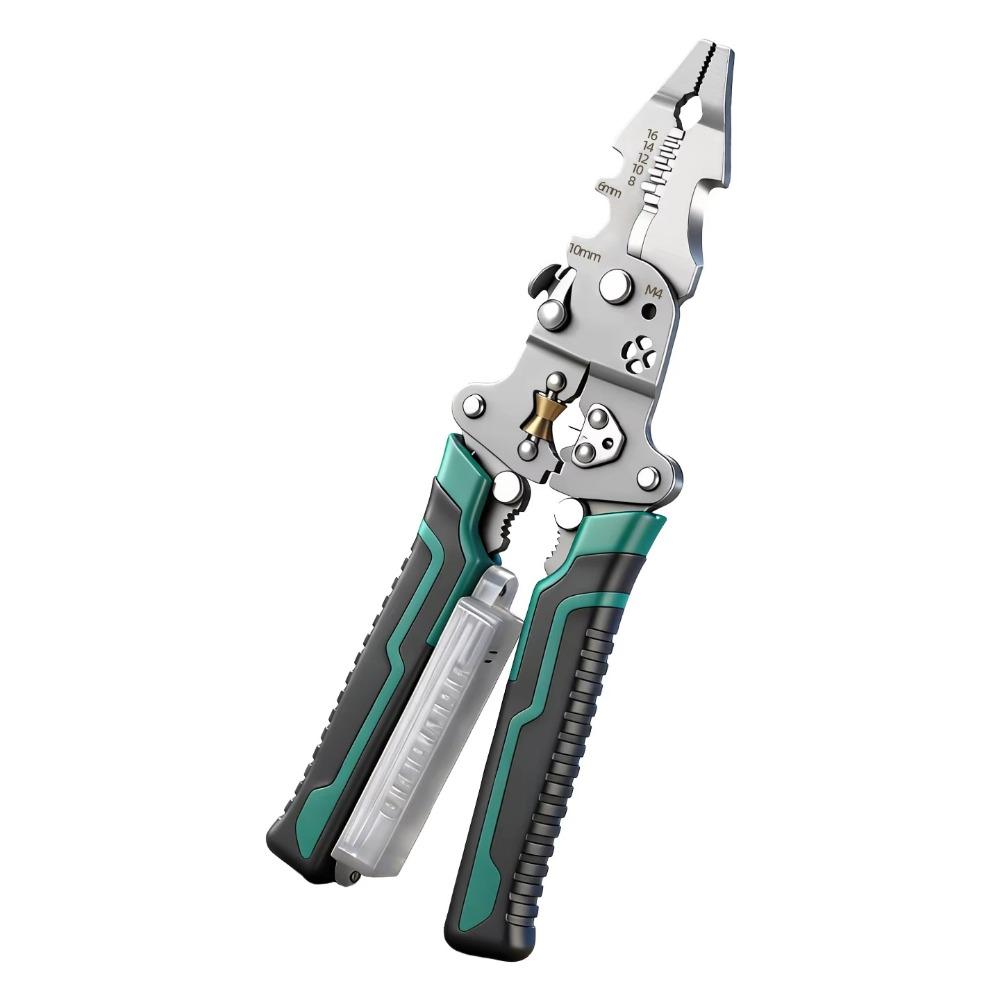 Multifunctional Wire Stripping Pliers Digital Display Crimping Pliers Wire Stripper Electrician