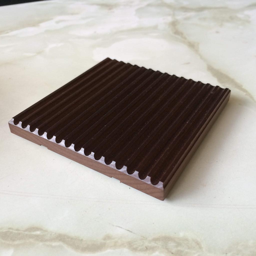 Set of 4 Brown Coasters Harvested from the Mountains of Gifu, 95 X 95 X 9mm, km-17BR, Made In Japan