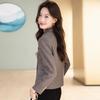 Damen Khaki Wollblazer: Petite Slim Fit, Retro-Stil, Frühling/Herbst 2025
