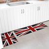 1/2 PCS Kitchen Carpet, Vintage British Flag Floor Mat, Entrance Welcome Door Mat, Laundry Room Corridor Carpet