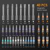 42 in 1 Magnetic Screwdriver Set Multi-functional Ratchet Screwdriver Set Multi Bit Drive Set for Furniture Computer Repair Tool