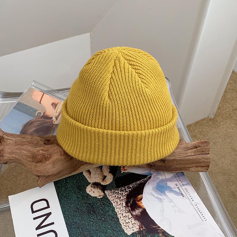 Women's Winter Wool Hat Trendy Korean Pullover Hat Versatile Cold Hat Korean Version Japanese Warm Confinement Knit Hat Autumn and Winter